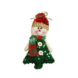 Colgante Snowman 10X3x17cm Clasico