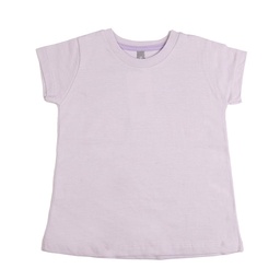 Remera Niña/o Manga Corta Lisa Lila Talle 1