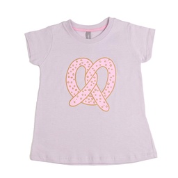 Remera Niña/o Manga Corta Estampada Lila Talle 1