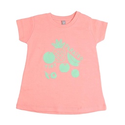 Remera Niña/o Mc Estampada Coral T3 . . .