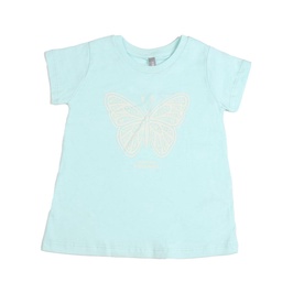 Remera Niña/o Mc Estampada Mariposa Celeste T2 . . .