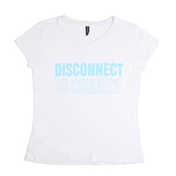 Remera Dama  Estampada Blanca  Talle S