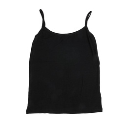 Musculosa Dama Bretelera Lisa Negro  Talle m