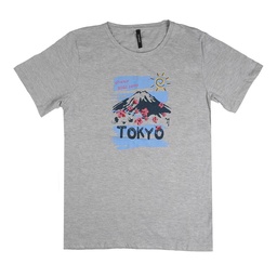 Remera Hombre Manga Corta Estampada Tours Color Gris Talle S . . .