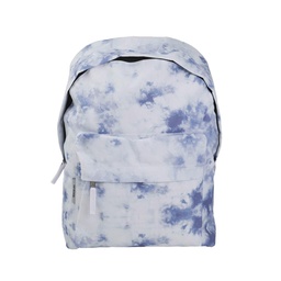 Mochila Básica Estampada Batik Azul-blanca