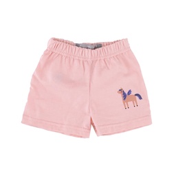 Short Bebe/a Estampado Unicornio Rosa Talle 3 Meses