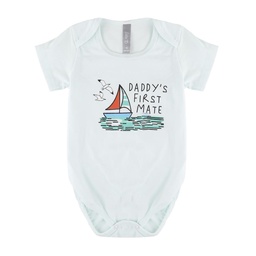 Body Bebe/a Body Manga Corta Estampada Celeste Talle 9 Meses