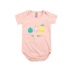 Body Bebe/a Mc Estampado Rosa T12m