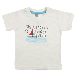 Remera Bebe/a Mc Estampada Barco Crudo T18m . . .