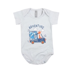 Body Bebe/a Mc Estampado Adventure Celeste T3m . . .