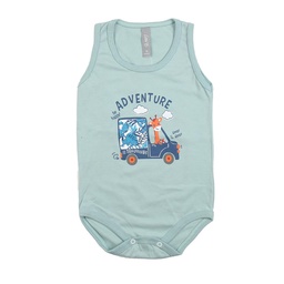 Body Bebe/a Sm Estampado Adventure Celeste T12m . . .