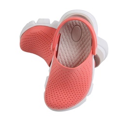 Zueco Kids Salmon Crudo con Base Blanca Talle 27/28