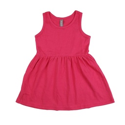 Vestido Niña/o Sin Mangas Liso Fucsia Talle 2