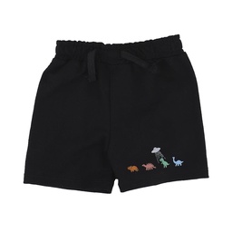 Short Niño/a con Bolsillos Estampado Dinos Negro Talle 1