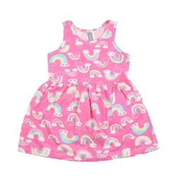 Vestido Niño/a Estampado Arcoiris Fucsia T4 . . .