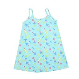 Vestido Niño/a Estampado Helados Verde Agua Talle 1