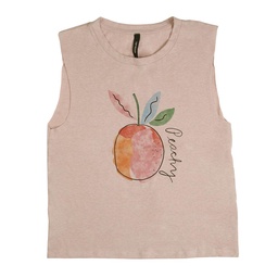 Musculosa Dama Estampada Rosa Talle S