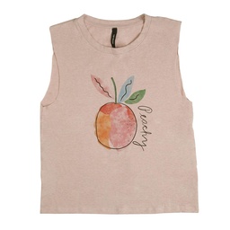 Musculosa Dama Estampada Rosa Talle m