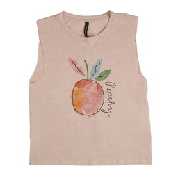 Musculosa Dama Estampada Limon Rosa Talle Xl