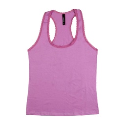 Musculosa Dama Lisa Puntilla Lila Talle S