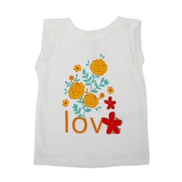 Musculosa Niño/a Estampada Love Crudo Talle 1