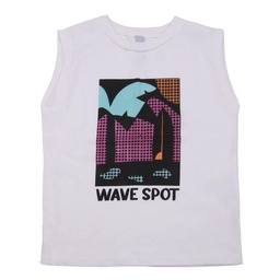 Musculosa Niño/a Estampada Wave Spot Crudo Talle 1