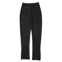 Pantalon Dama con Tajo Brillo Negro  Talle S