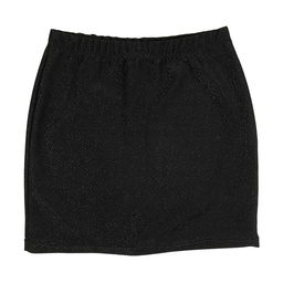 Pollera Dama Corta Brillo Negro  Talle Xl