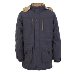 Campera Hombre Parka Corderito Azul Talle 46