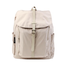 Mochila con Bolsillos Beige 40x30