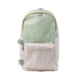 Mochila Tricolor Beige/verde 48x28