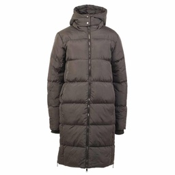 Campera Dama Larga Negra C/capucha Talle 50