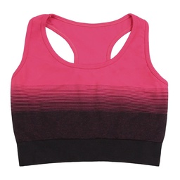 Top Doble Fucsia Negro Talle S