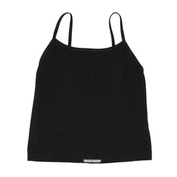 Top Niña/o Liso con Breteles Negro Talle 6-8