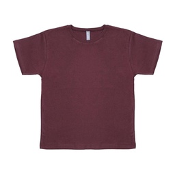 Remera Niño/a Lisa Manga Corta Bordo Talle 14