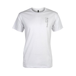 Remera Hombre Manga Corta Bordado Logo Blanco Talle S