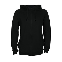 Campera Deportiva Hombre Negra Capucha Talle S