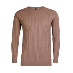 Sweater Hombre Trenzado Manhattan Castaño Talle m