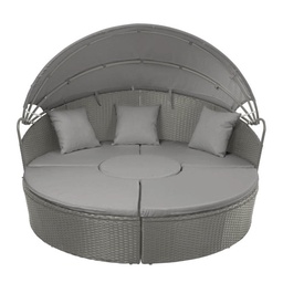 Set de Sillones Home Studio 2 en 1 con Techo Gris