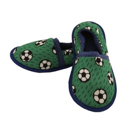 Pantufla de Nene/a Estampa Futbol Color Verde Talle 29-30