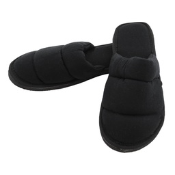 Pantufla Caballero con Costura Negro Talle 39/40