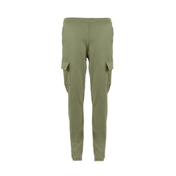 Pantalon Niña/o Liso Cargo Verde Talle 8