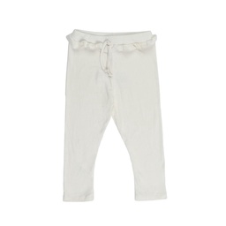 Pantalon Bebe Liso Volado Crudo Talle 6 Meses