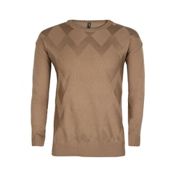 Sweater Hombre Cuello Redondo Manhattan Castaño Talle S