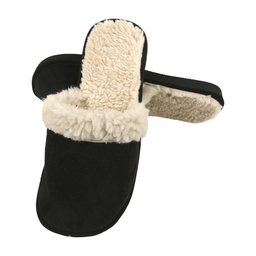 Pantufla Caballero C/corderito Negro Talle 39/40