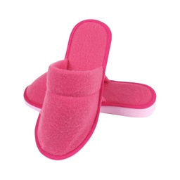 Pantufla Dama Polar Rosa Talle 35/36