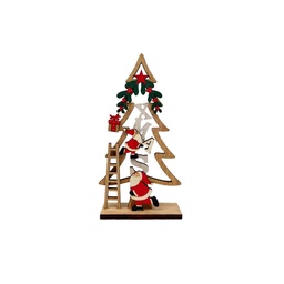 Adorno Madera Arbol 22X12cm Cozy Christmas