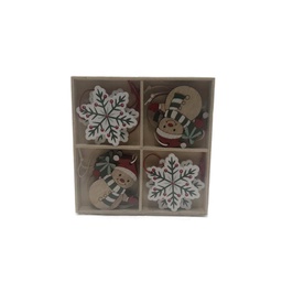 Px8 Ador Colgante Nieve 5X5cm Cozy Christmas