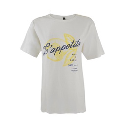 Remera Mc Blanca Estampa  Apetit Talle Xl