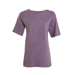 Remera Manga Corta Color Purpura Est Jardin Talle Xl